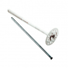 Дюбель для теплоизоляции с металлическим гвоздём, 90-200 мм. Дюбель для теплоизоляции с металлическим гвоздём, 90-200 мм.